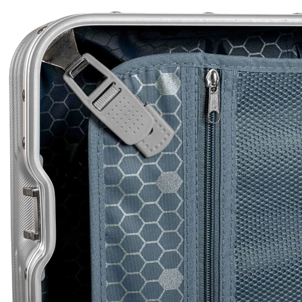 M Größe ABS Koffer | Perfekt kompakt für spontane Reisen | Elegantes Silberdesign – Bild 6