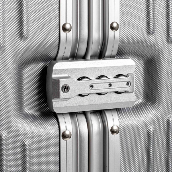 M Größe ABS Koffer | Perfekt kompakt für spontane Reisen | Elegantes Silberdesign – Bild 5